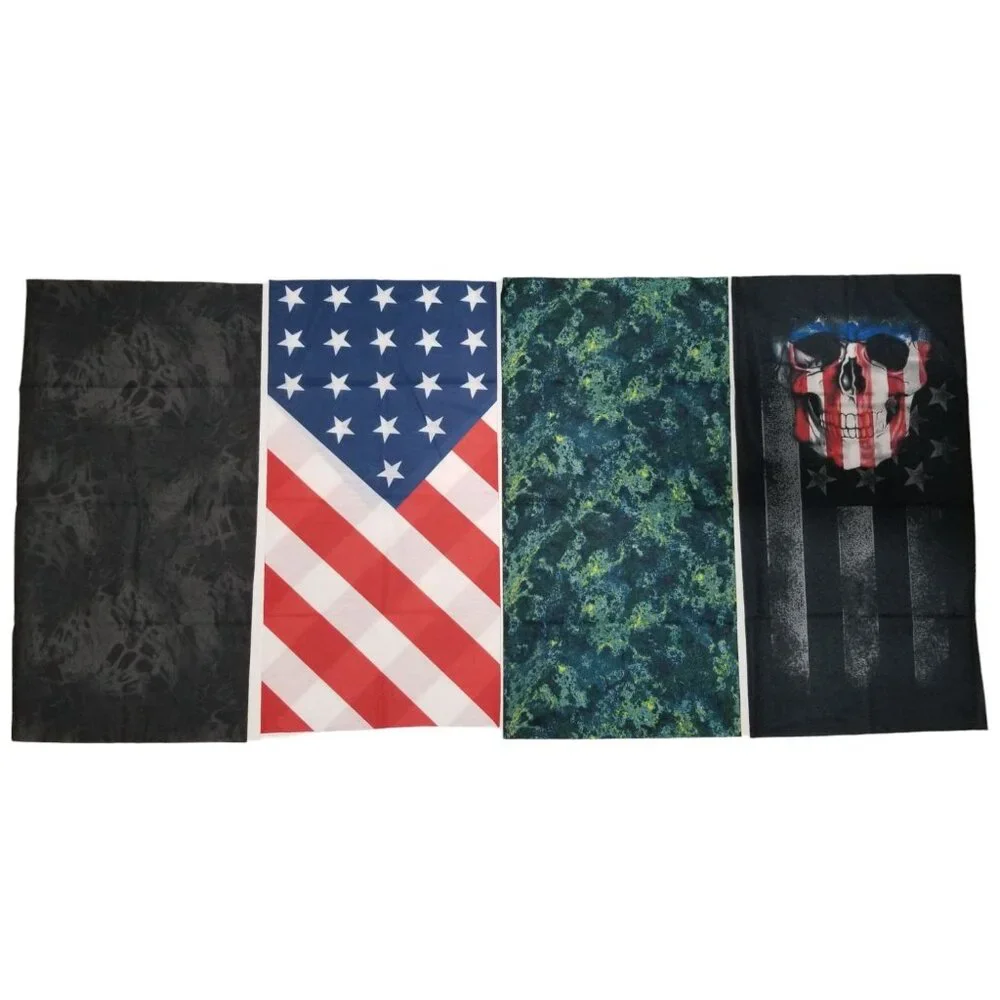 4 Pack Adult Unisex Multi-Purpose‎ Facemask Summer Gaiters